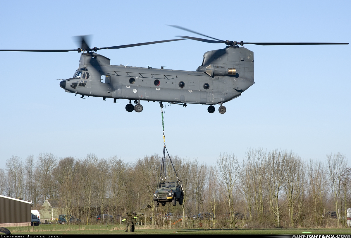 Netherlands - Air Force Boeing Vertol CH-47F Chinook D-890 at Winssen Heliport, Netherlands