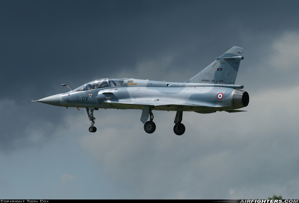 France - Air Force Dassault Mirage 2000B 522 at Kleine Brogel (EBBL), Belgium