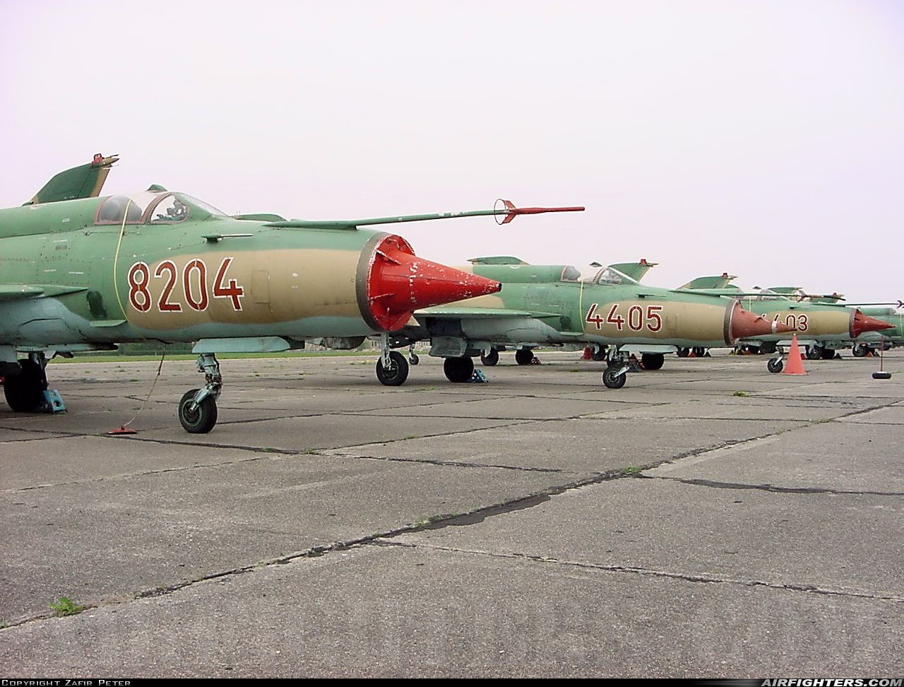 Hungary - Air Force Mikoyan-Gurevich MiG-21MF 8204 at Papa (LHPA), Hungary