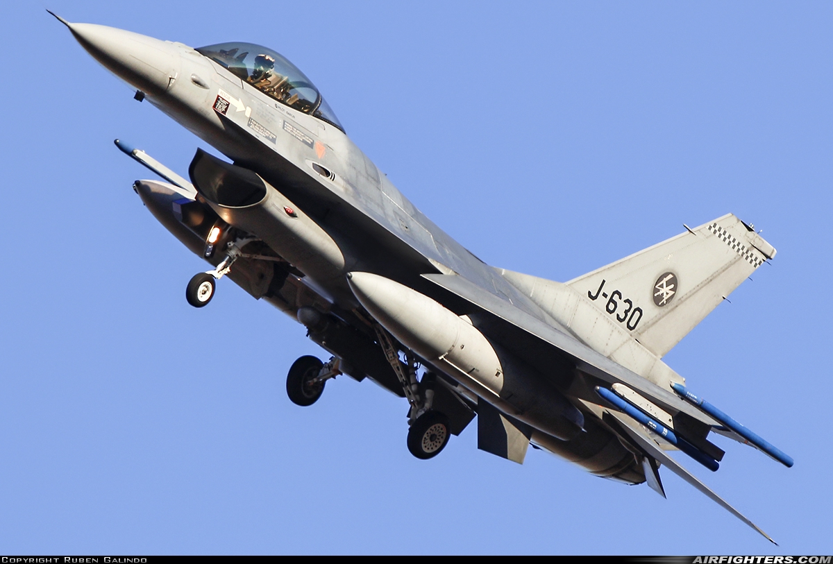 Netherlands - Air Force General Dynamics F-16AM Fighting Falcon J-630 at Albacete (- Los Llanos) (LEAB), Spain