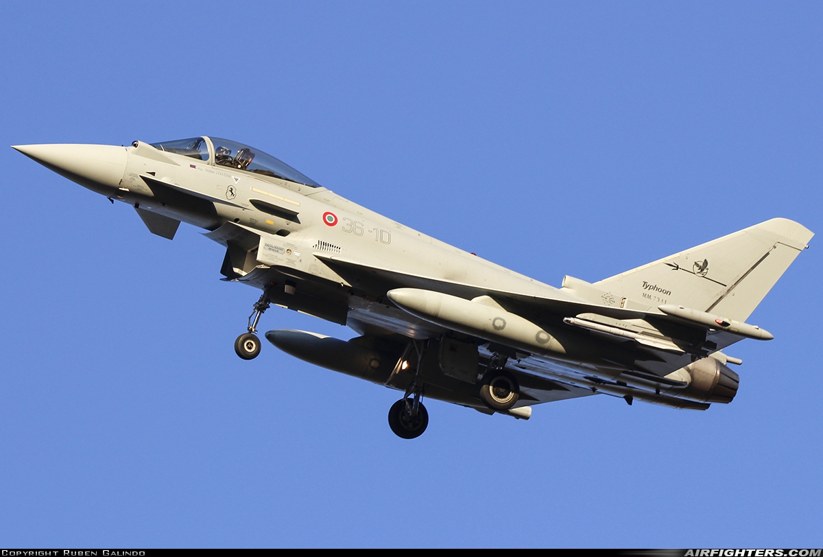 Italy - Air Force Eurofighter F-2000A Typhoon (EF-2000S) MM7341 at Albacete (- Los Llanos) (LEAB), Spain