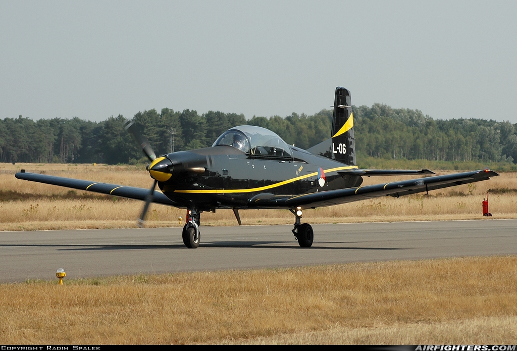Netherlands - Air Force Pilatus PC-7 Turbo Trainer L-06 at Kleine Brogel (EBBL), Belgium