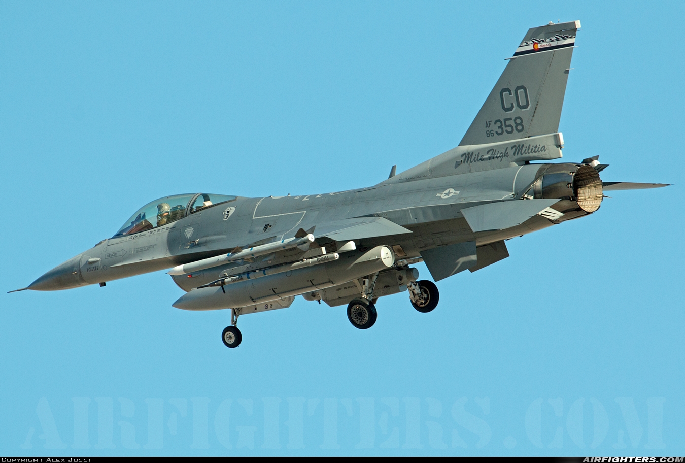 USA - Air Force General Dynamics F-16C Fighting Falcon 86-0358 at Las Vegas - Nellis AFB (LSV / KLSV), USA