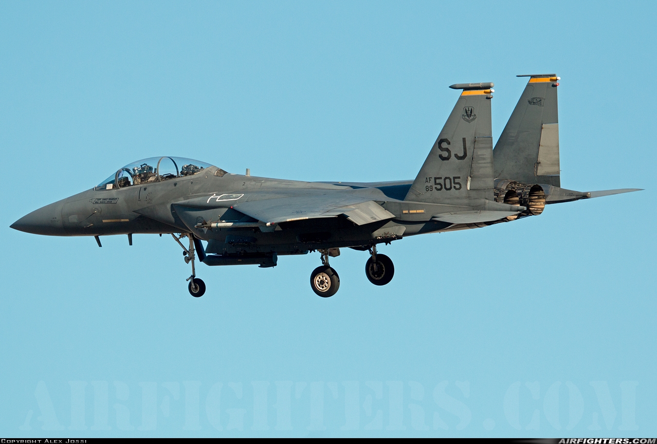 USA - Air Force McDonnell Douglas F-15E Strike Eagle 89-0505 at Las Vegas - Nellis AFB (LSV / KLSV), USA