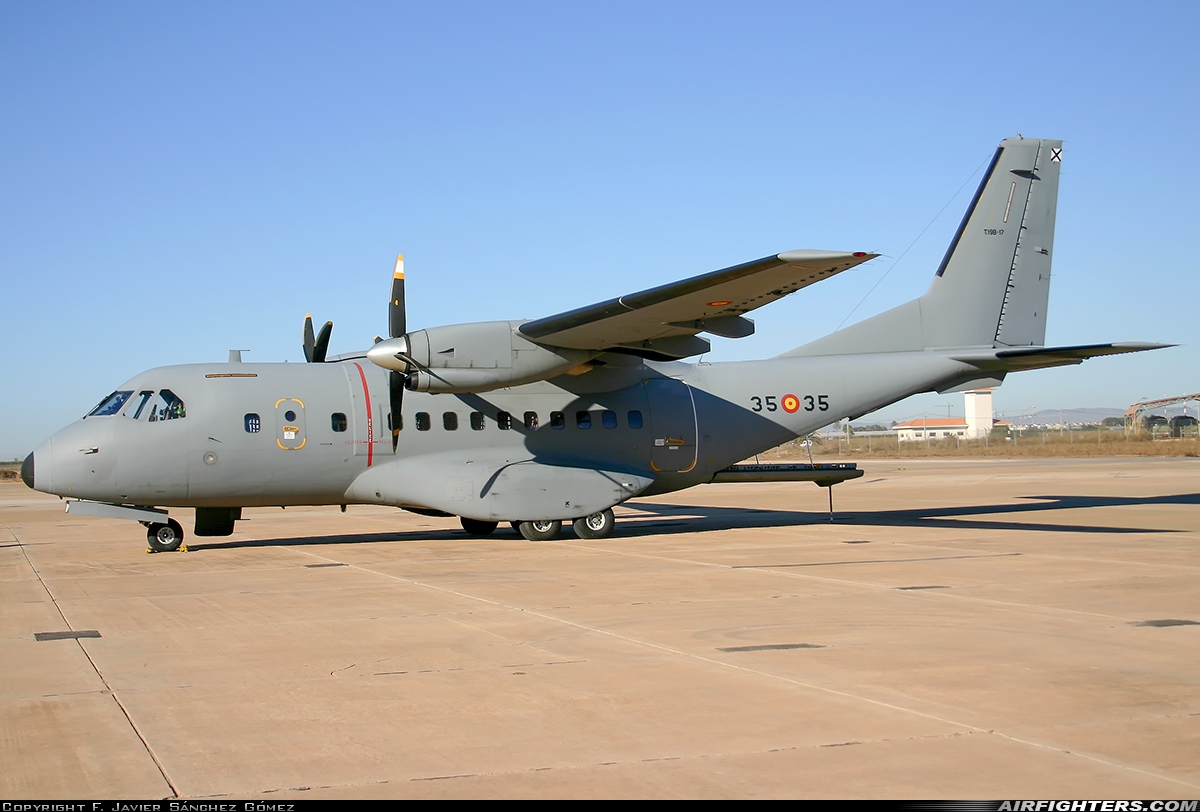 Spain - Air Force CASA CN235M-100 T.19B-17 at Murcia - San Javier (MJV / LELC), Spain