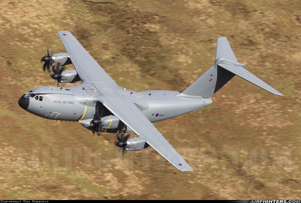 UK - Air Force Airbus Atlas C1 (A400M-180) ZM417 at Off-Airport - Machynlleth Loop Area, UK