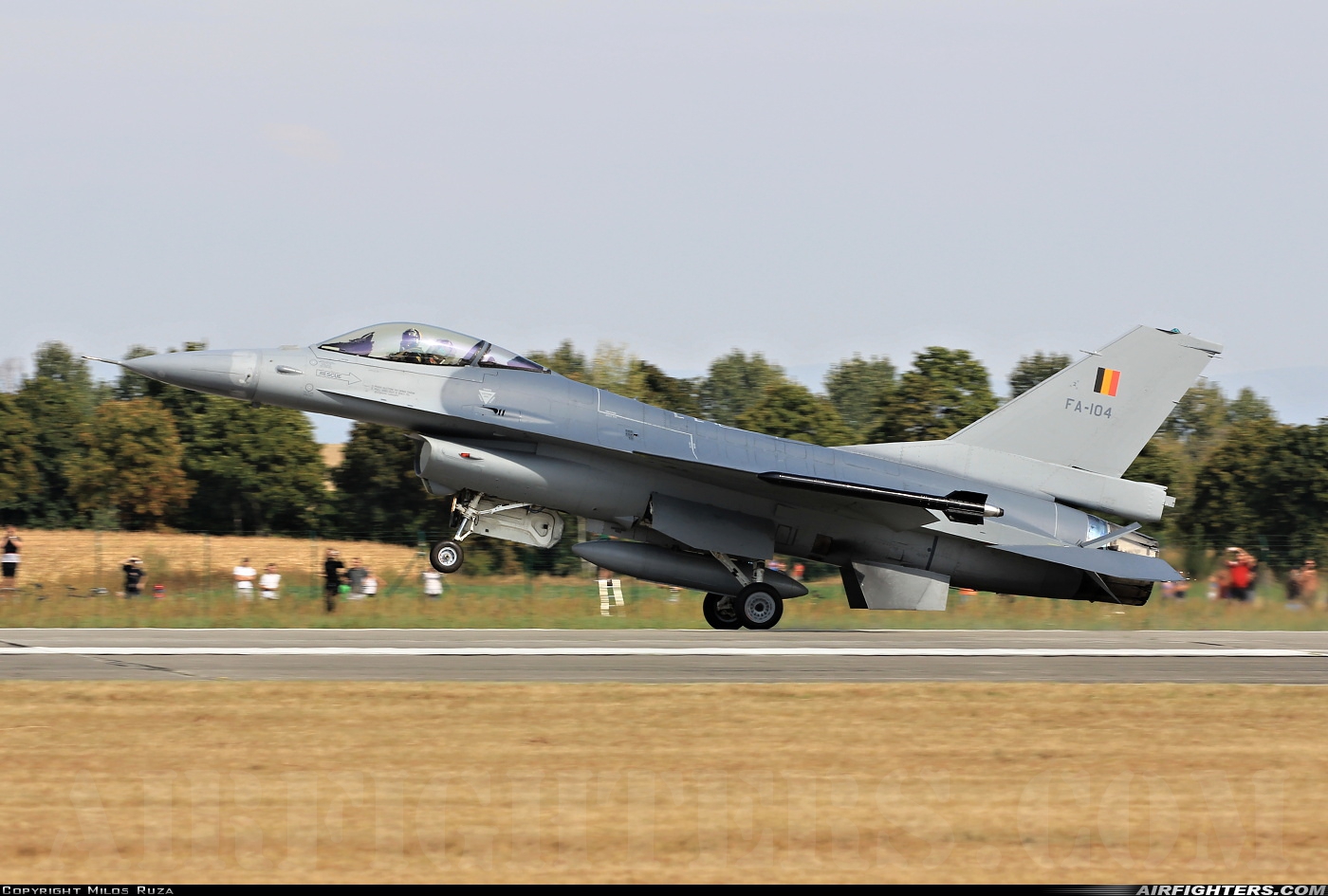 Belgium - Air Force General Dynamics F-16AM Fighting Falcon FA-104 at Hradec Kralove (LKHK), Czech Republic