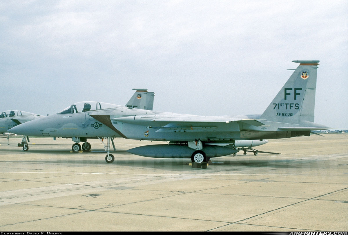 USA - Air Force McDonnell Douglas F-15C Eagle 82-0021 at Hampton - Langley (LFI / KLFI), USA