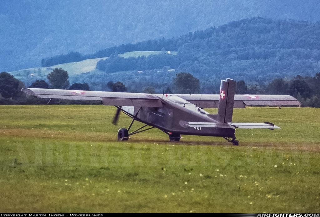 Switzerland - Air Force Pilatus PC-6/B2-H2 Turbo Porter V-621 at Thun (LSZW), Switzerland
