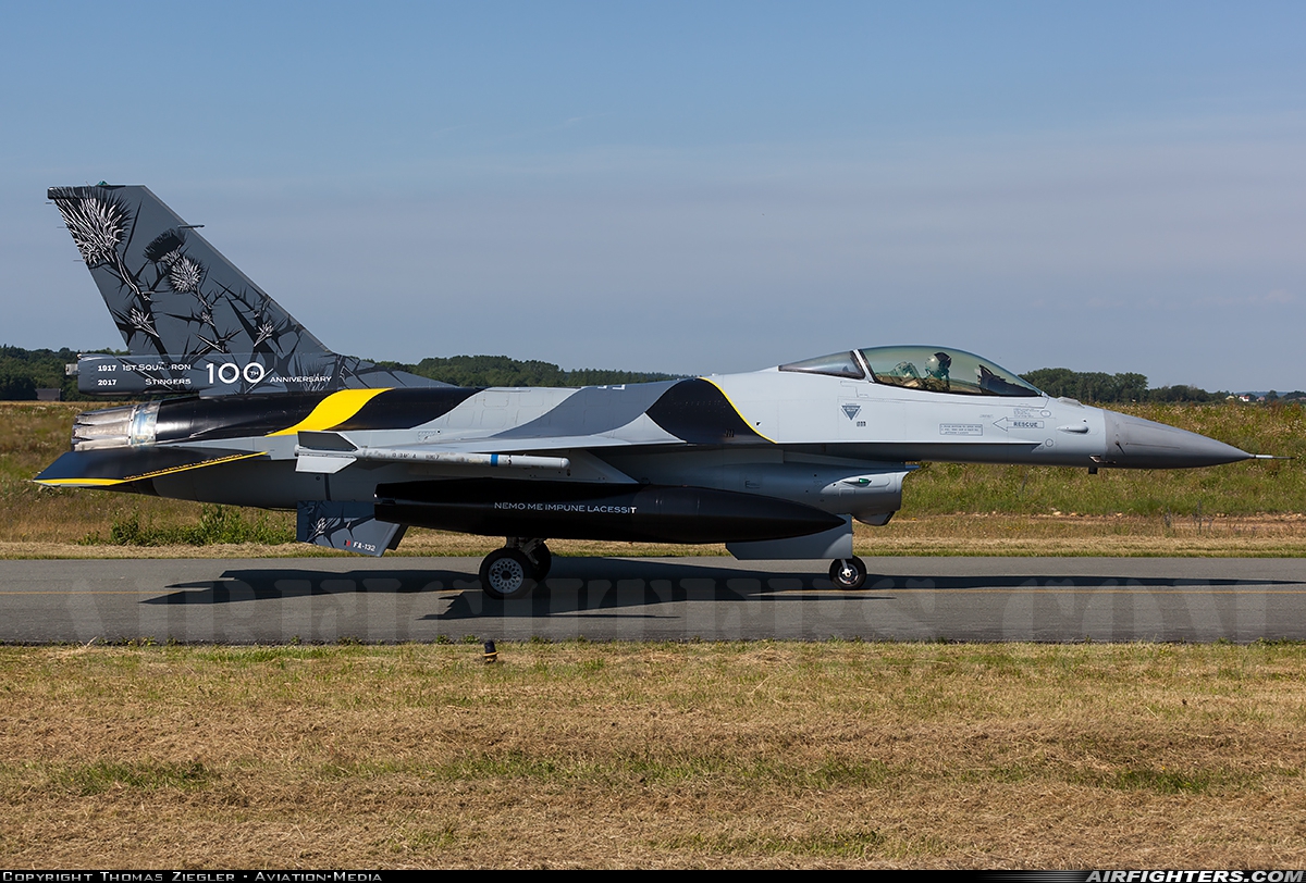 Belgium - Air Force General Dynamics F-16AM Fighting Falcon FA-132 at Florennes (EBFS), Belgium