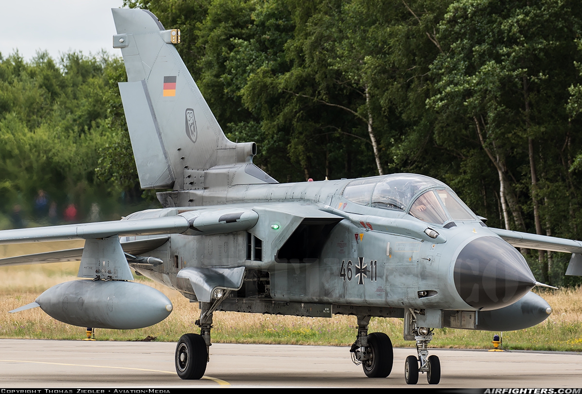 Germany - Air Force Panavia Tornado IDS 46+11 at Geilenkirchen (GKE / ETNG), Germany
