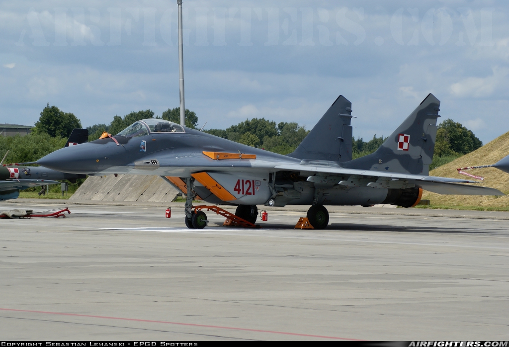 Poland - Air Force Mikoyan-Gurevich MiG-29G (9.12A) 4121 at Malbork (EPMB), Poland