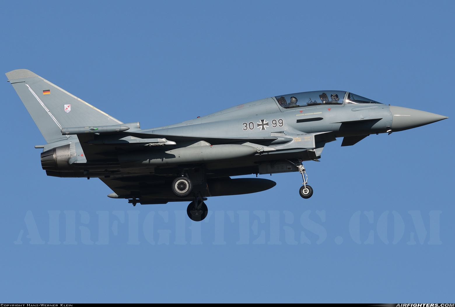 Germany - Air Force Eurofighter EF-2000 Typhoon T 30+99 at Norvenich (ETNN), Germany