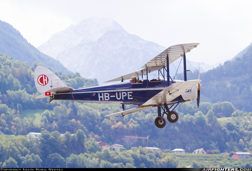 Private - Association Charlie's Heavy De Havilland DH-60G-III Moth Major HB-UPE at Sion (- Sitten) (SIR / LSGS / LSMS), Switzerland