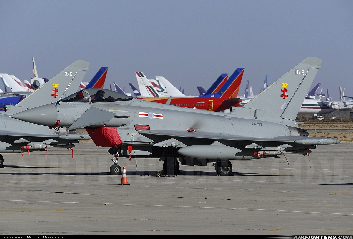 UK - Air Force Eurofighter Typhoon FGR4 ZK367 at Victorville - Southern California Logistics (Int.) (George AFB) (VCV), USA