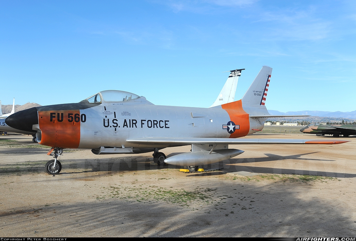 USA - Air Force North American F-86D Sabre 50-0560 at Riverside - March ARB (AFB / Field) (RIV / KRIV), USA