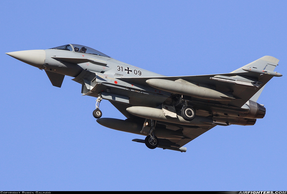 Germany - Air Force Eurofighter EF-2000 Typhoon S 31+09 at Albacete (- Los Llanos) (LEAB), Spain