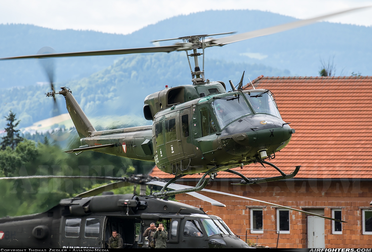 Austria - Air Force Agusta-Bell AB-212 5D-HX at Off-Airport - Schwarzenberg, Austria