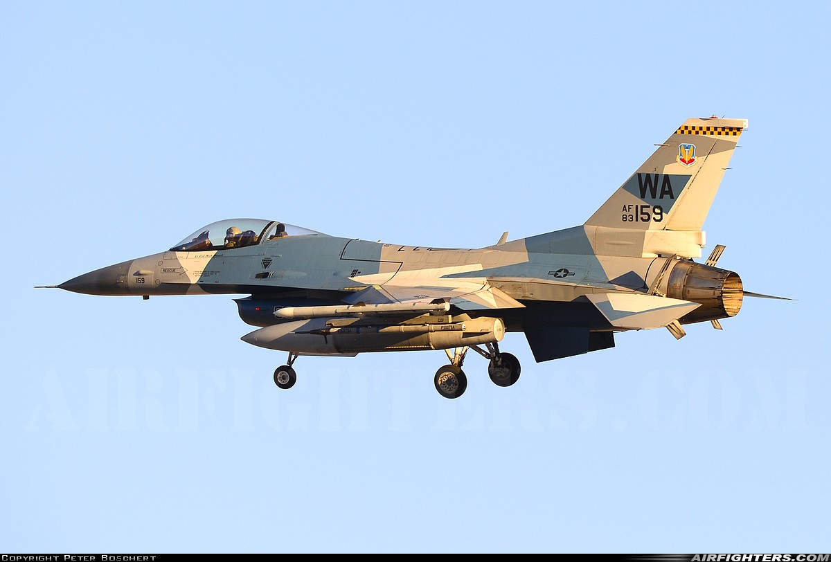 USA - Air Force General Dynamics F-16C Fighting Falcon 83-1159 at Las Vegas - Nellis AFB (LSV / KLSV), USA