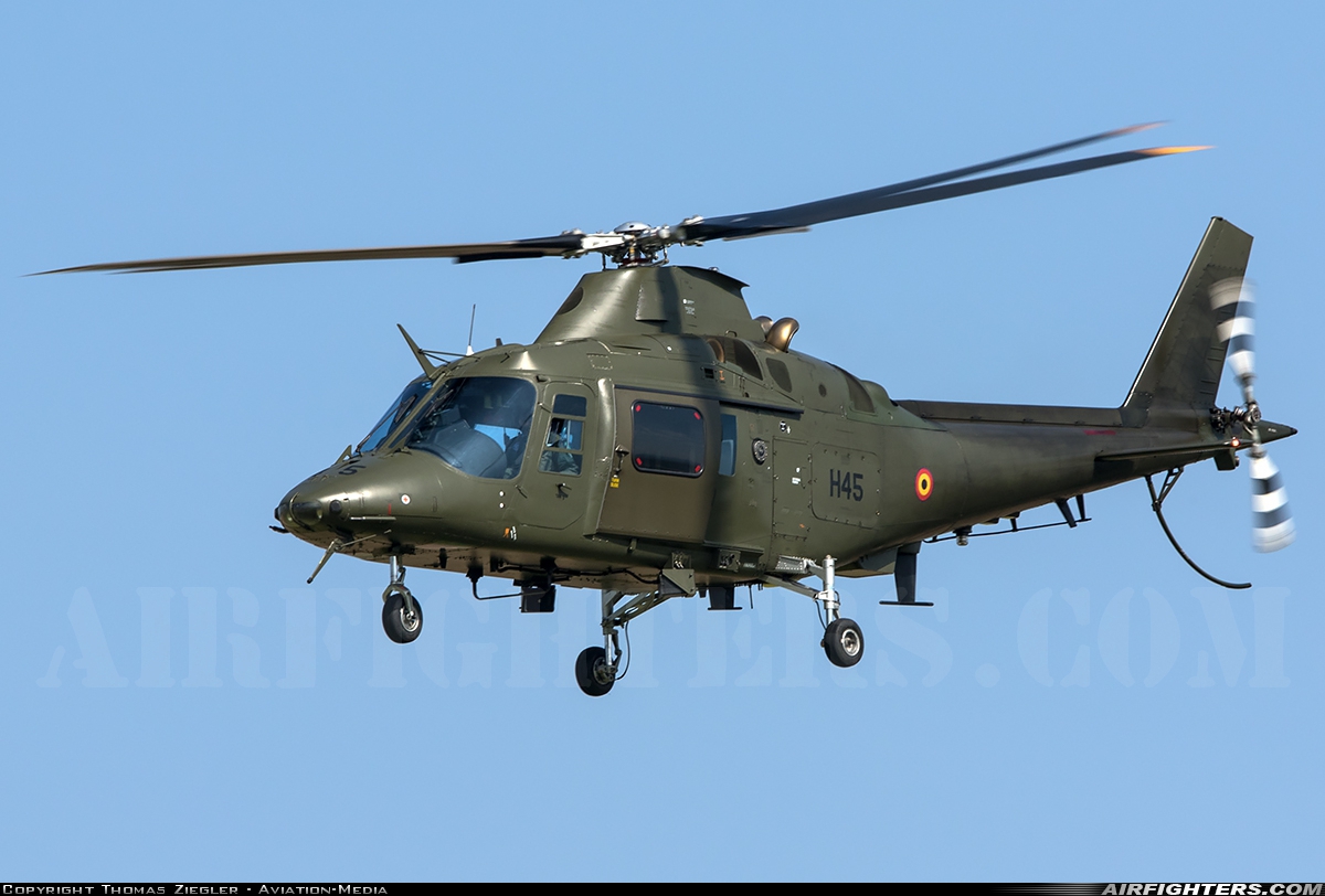 Belgium - Army Agusta A-109HO (A-109BA) H45 at Sliac (LZSL), Slovakia