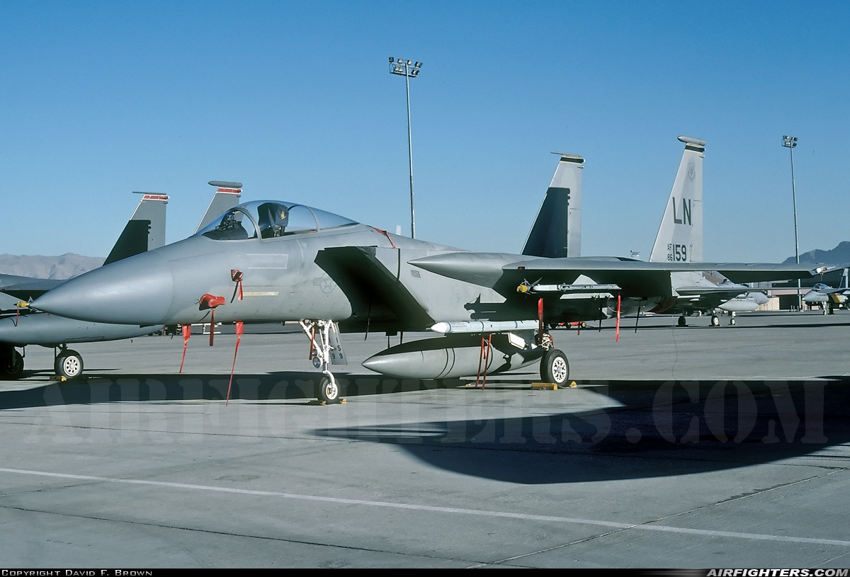 USA - Air Force McDonnell Douglas F-15C Eagle 86-0159 at Las Vegas - Nellis AFB (LSV / KLSV), USA