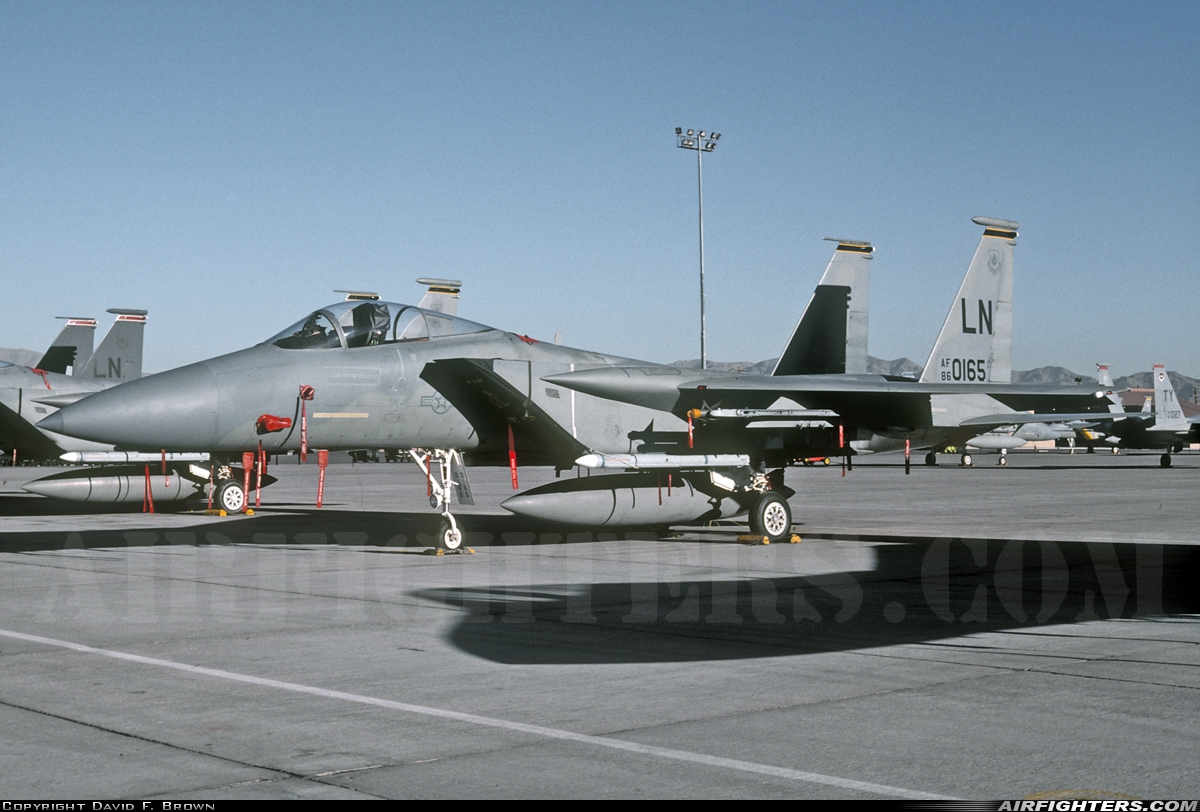 USA - Air Force McDonnell Douglas F-15C Eagle 86-0165 at Las Vegas - Nellis AFB (LSV / KLSV), USA