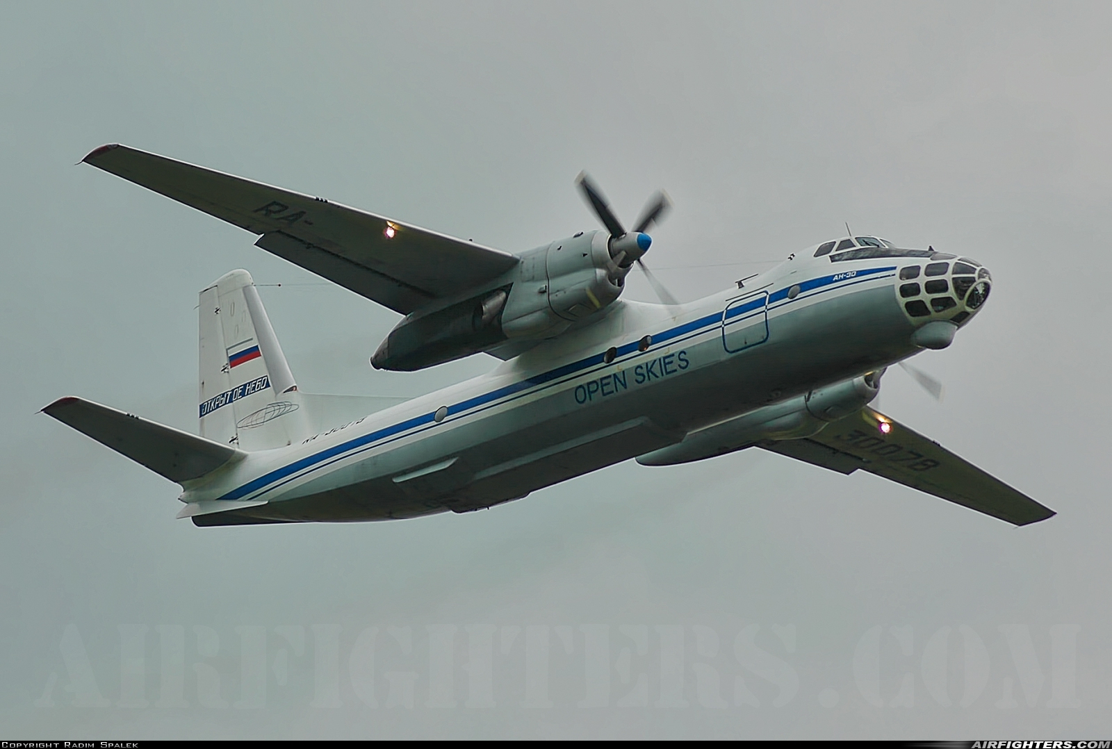 Russia - Air Force Antonov An-30 RA-30078 at Pardubice (PED / LKPD), Czech Republic