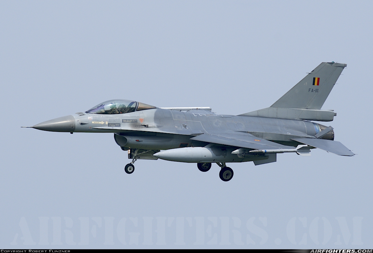 Belgium - Air Force General Dynamics F-16AM Fighting Falcon FA-111 at Kleine Brogel (EBBL), Belgium