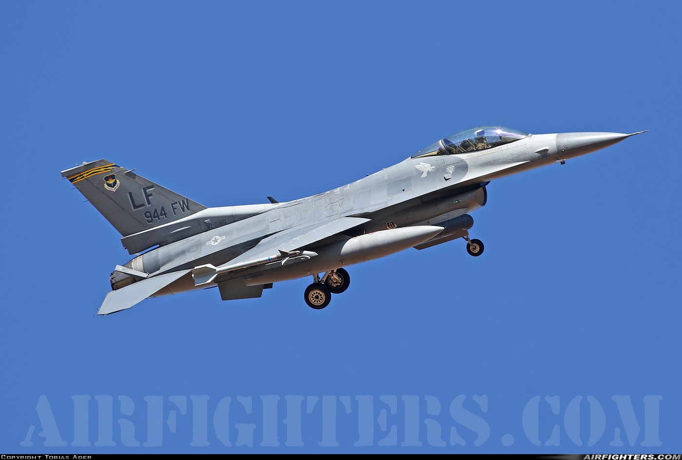 USA - Air Force General Dynamics F-16C Fighting Falcon 87-0360 at Glendale (Phoenix) - Luke AFB (LUF / KLUF), USA