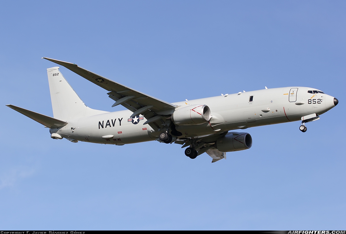 USA - Navy Boeing P-8A Poseidon (737-800ERX) 168852 at Rota (LERT), Spain