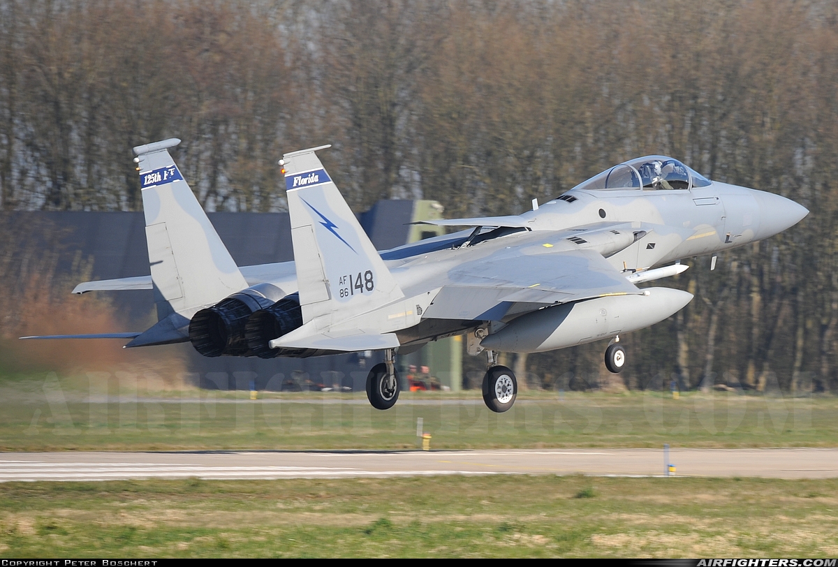 USA - Air Force McDonnell Douglas F-15C Eagle 86-0148 at Leeuwarden (LWR / EHLW), Netherlands