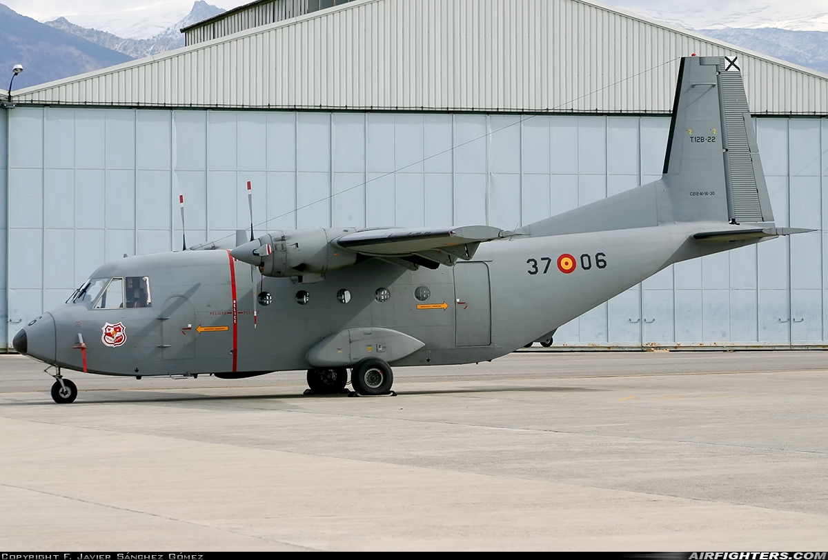 Spain - Air Force CASA C-212-100 Aviocar T.12B-22 at Armilla (LEGA), Spain