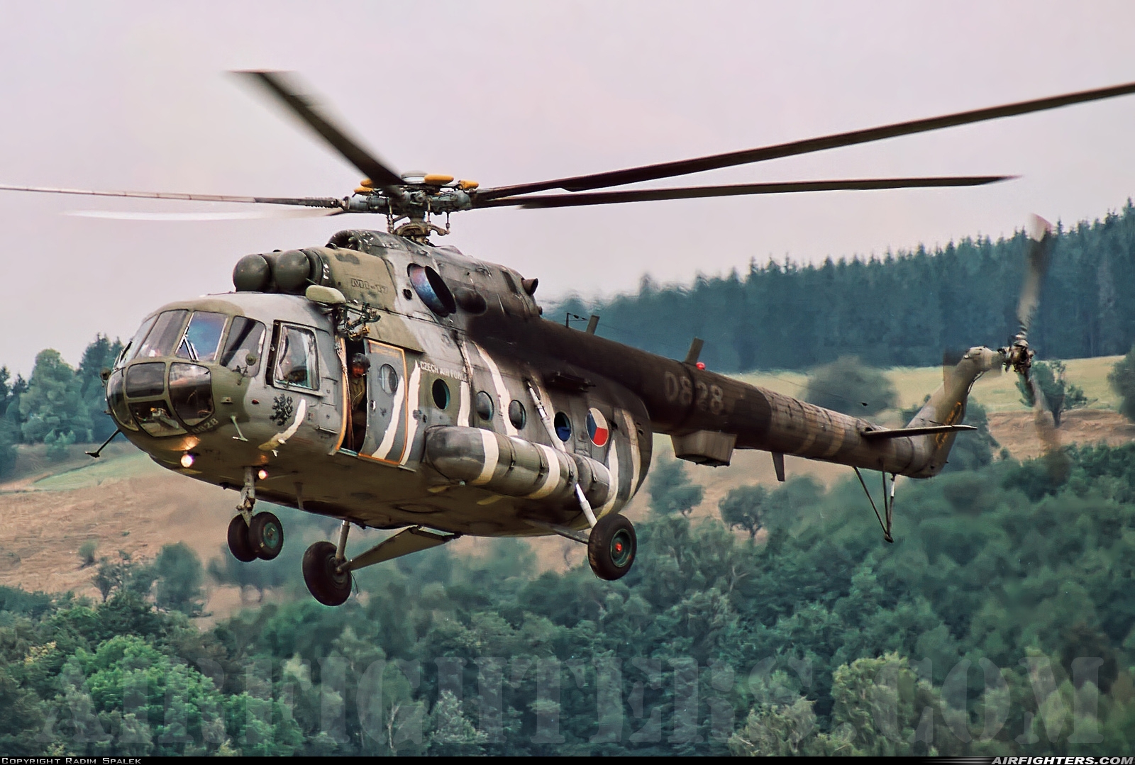 Czech Republic - Air Force Mil Mi-17 0828 at Off-Airport - Kraliky, Czech Republic