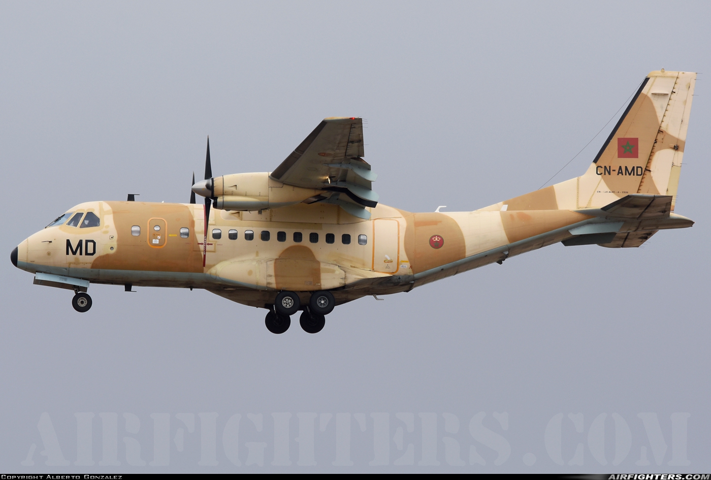 Morocco - Air Force CASA CN235M-100 CN-AMD at Madrid - Torrejon (TOJ / LETO), Spain