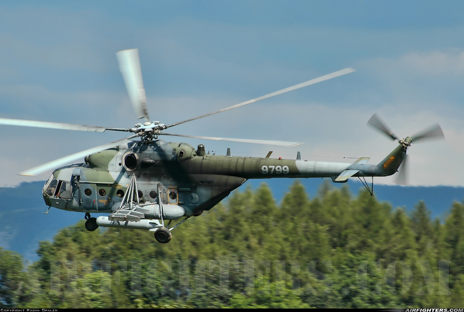 Czech Republic - Air Force Mil Mi-171Sh 9799 at Off-Airport - Kraliky, Czech Republic