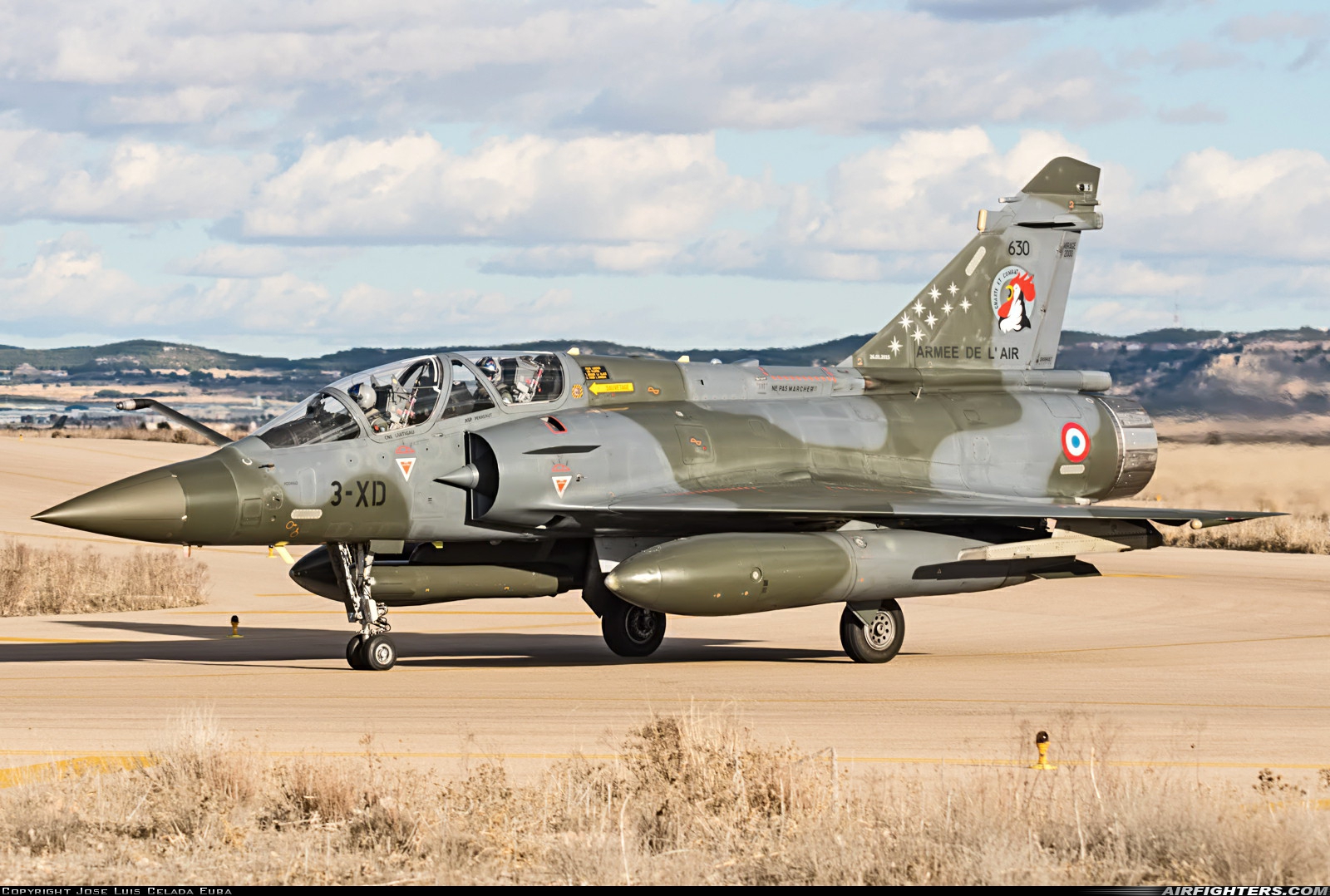 France - Air Force Dassault Mirage 2000D 630 at Albacete (- Los Llanos) (LEAB), Spain