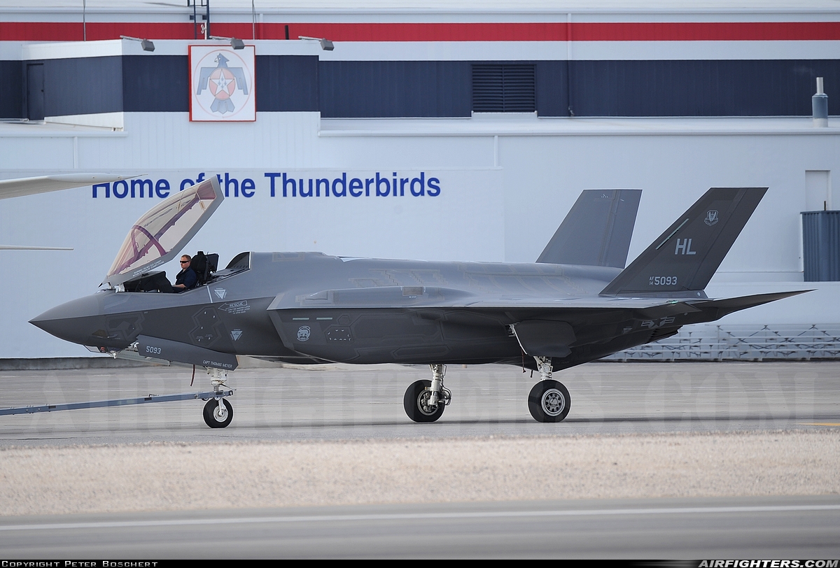USA - Air Force Lockheed Martin F-35A Lightning II 14-5093 at Las Vegas - Nellis AFB (LSV / KLSV), USA