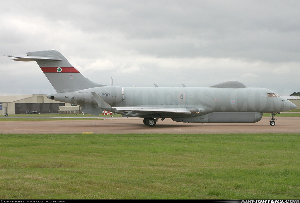 UK - Air Force Bombardier/Raytheon Sentinel R1 (BD-700-1A10) ZJ690 at Fairford (FFD / EGVA), UK