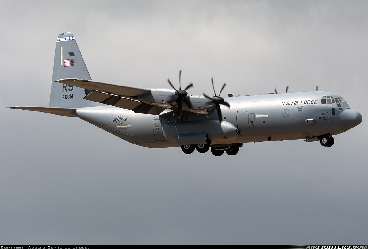 USA - Air Force Lockheed Martin C-130J-30 Hercules (L-382) 07-8614 at Gran Canaria (- Las Palmas / Gando) (LPA / GCLP), Spain