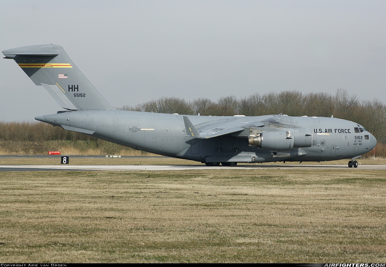 USA - Air Force Boeing C-17A Globemaster III 05-5152 at Leeuwarden (LWR / EHLW), Netherlands