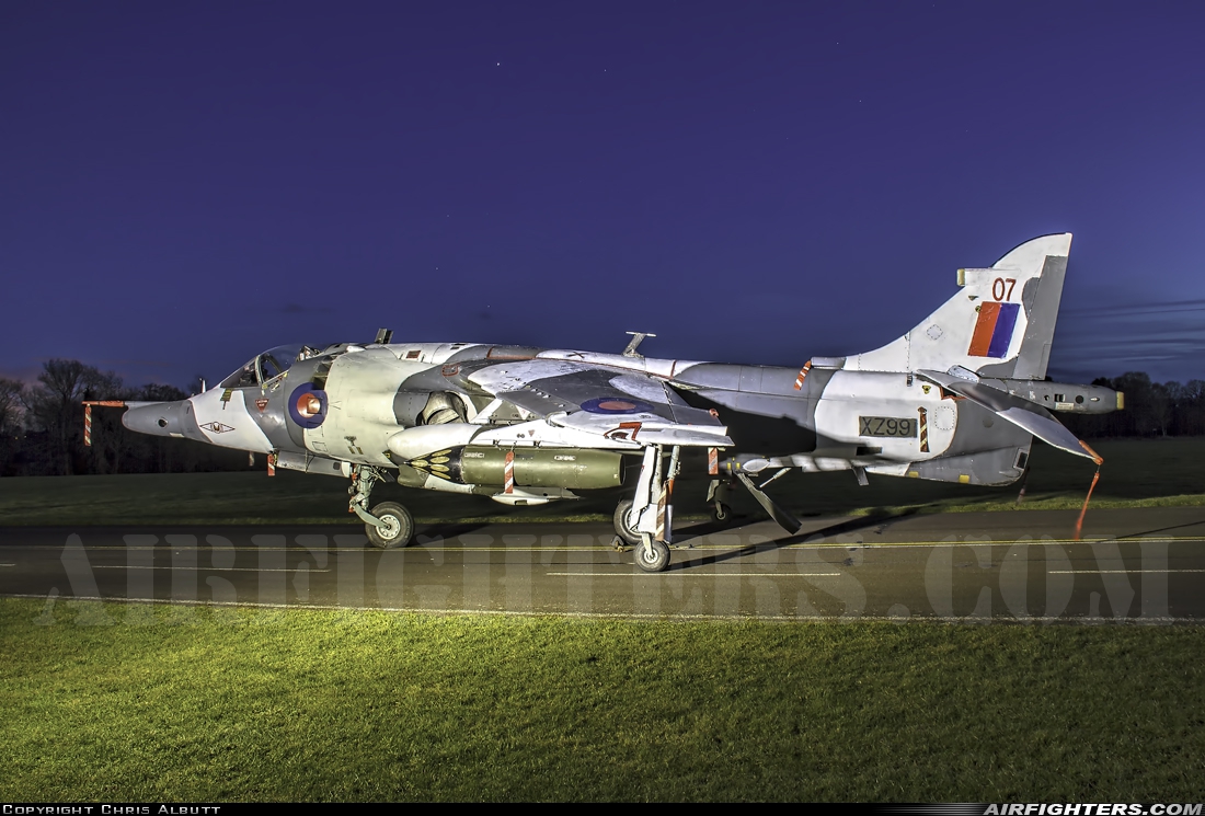 UK - Air Force Hawker Siddeley Harrier GR.3 XZ991 at Cosford (EGWC), UK