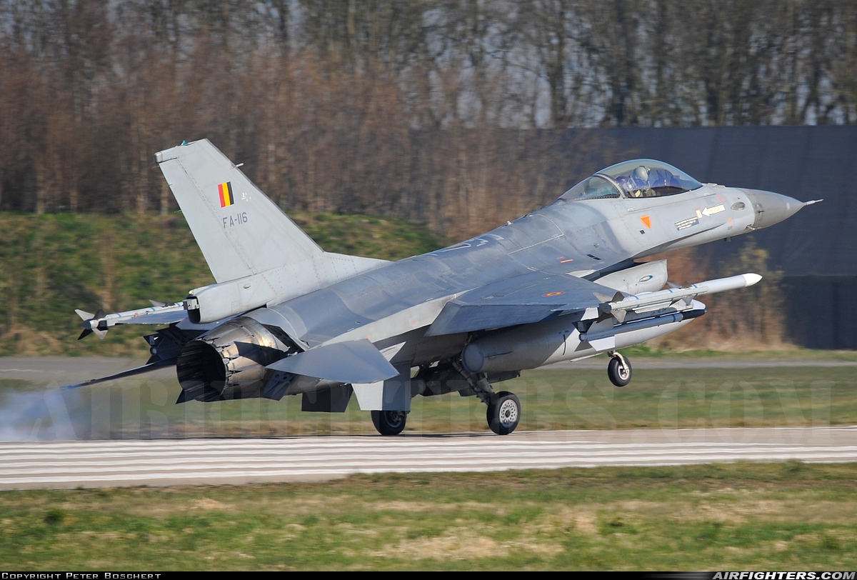 Belgium - Air Force General Dynamics F-16AM Fighting Falcon FA-116 at Leeuwarden (LWR / EHLW), Netherlands