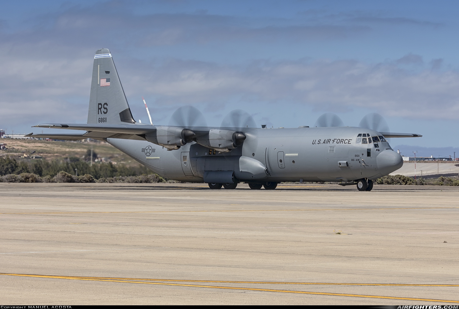 USA - Air Force Lockheed Martin C-130J-30 Hercules (L-382) 06-8611 at Gran Canaria (- Las Palmas / Gando) (LPA / GCLP), Spain