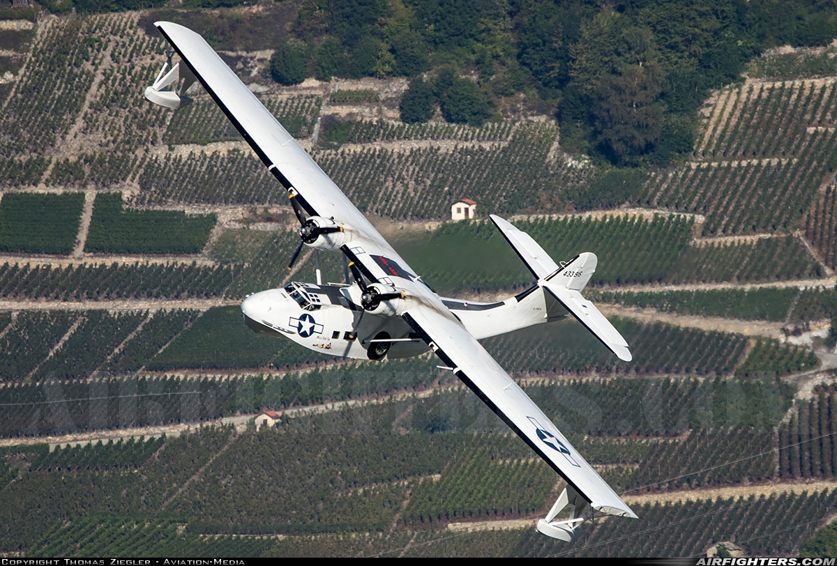 Private - Plane Sailing Consolidated PBY-5A Catalina G-PBYA at Sion (- Sitten) (SIR / LSGS / LSMS), Switzerland