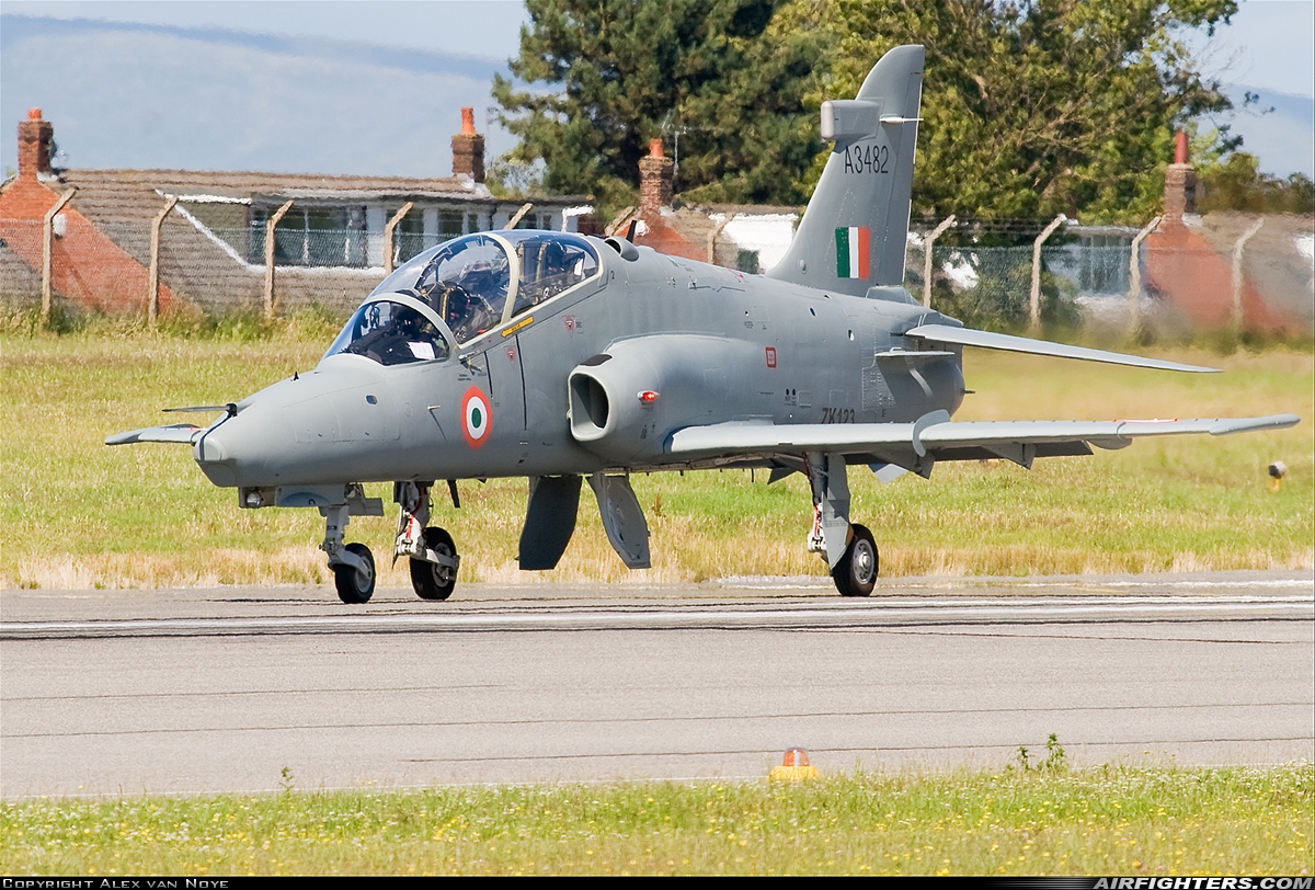 India - Air Force BAE Systems Hawk 132 ZK123 at Warton (EGNO), UK