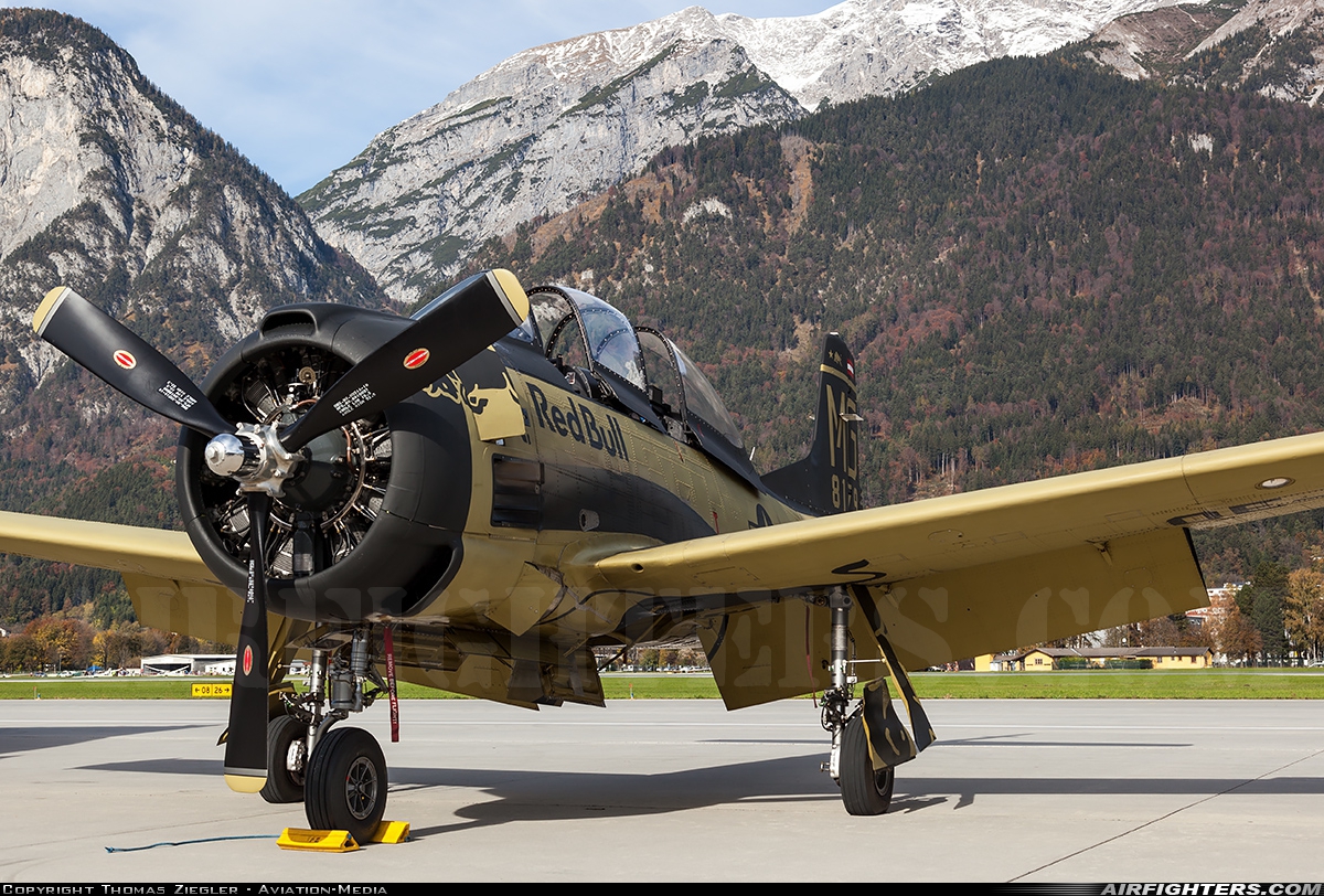 Private - Red Bull North American T-28B Trojan OE-ESA at Innsbruck - Kranebitten (INN / LOWI), Austria