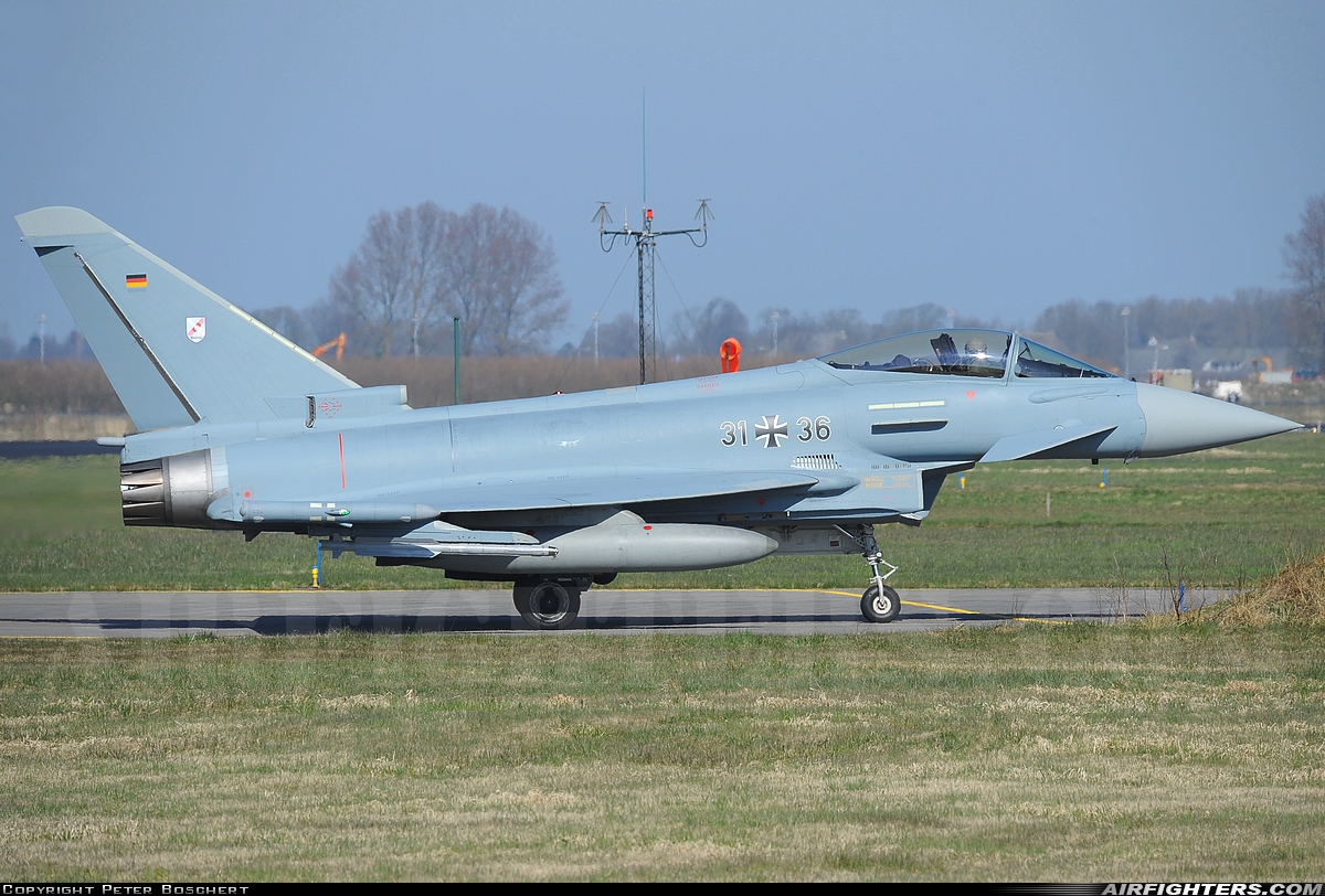 Germany - Air Force Eurofighter EF-2000 Typhoon S 31+36 at Leeuwarden (LWR / EHLW), Netherlands