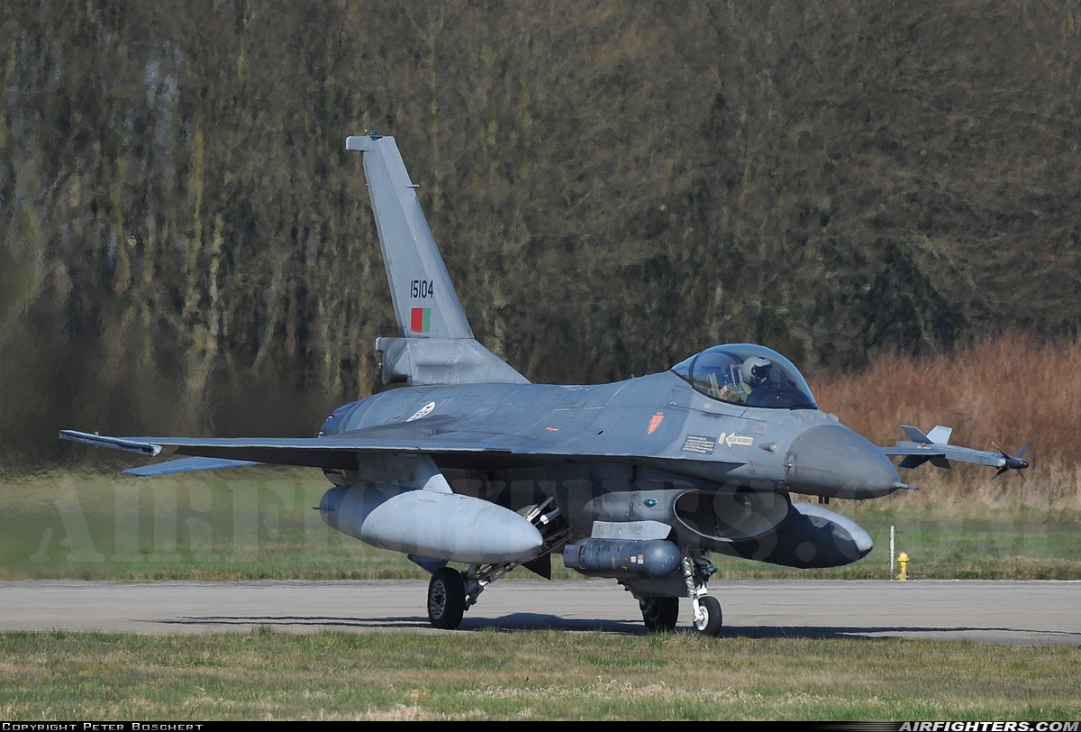 Portugal - Air Force General Dynamics F-16AM Fighting Falcon 15104 at Leeuwarden (LWR / EHLW), Netherlands