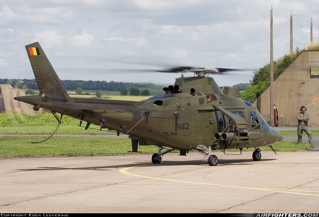 Belgium - Army Agusta A-109HA (A-109BA) H42 at Florennes (EBFS), Belgium