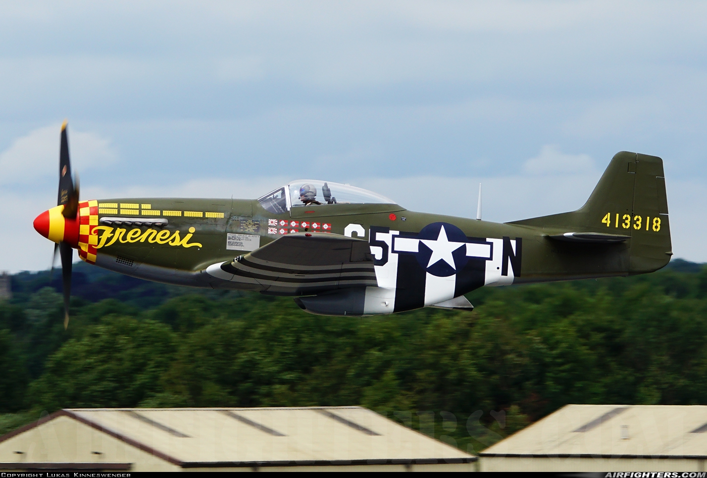 Private North American F-6K Mustang N357FG at Fairford (FFD / EGVA), UK